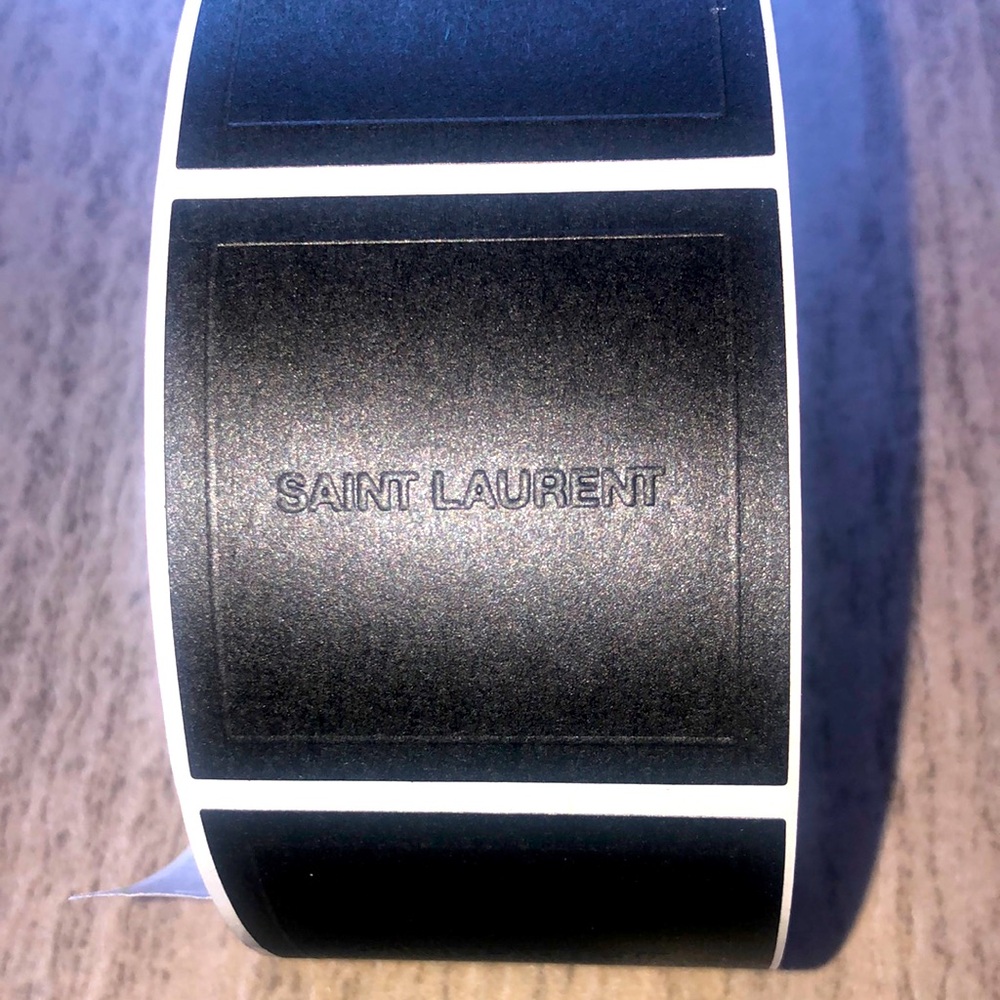 New Saint Laurent Stationery Packaging Stickers